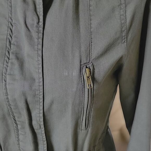 Ambiance army green hooded utility jacket - Picture 6 of 16